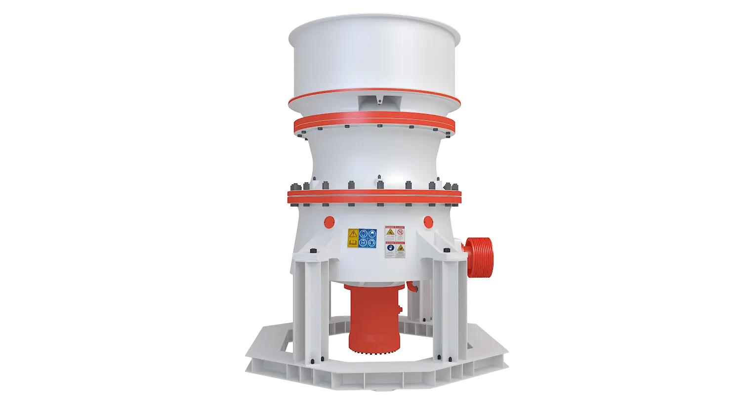 KGP系列单缸液压圆锥破碎机360度旋转图