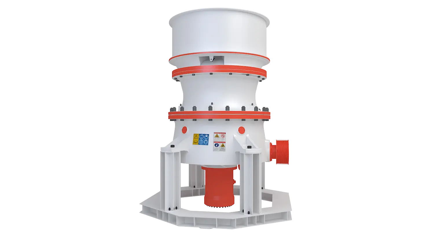 KGP系列单缸液压圆锥破碎机360度旋转图