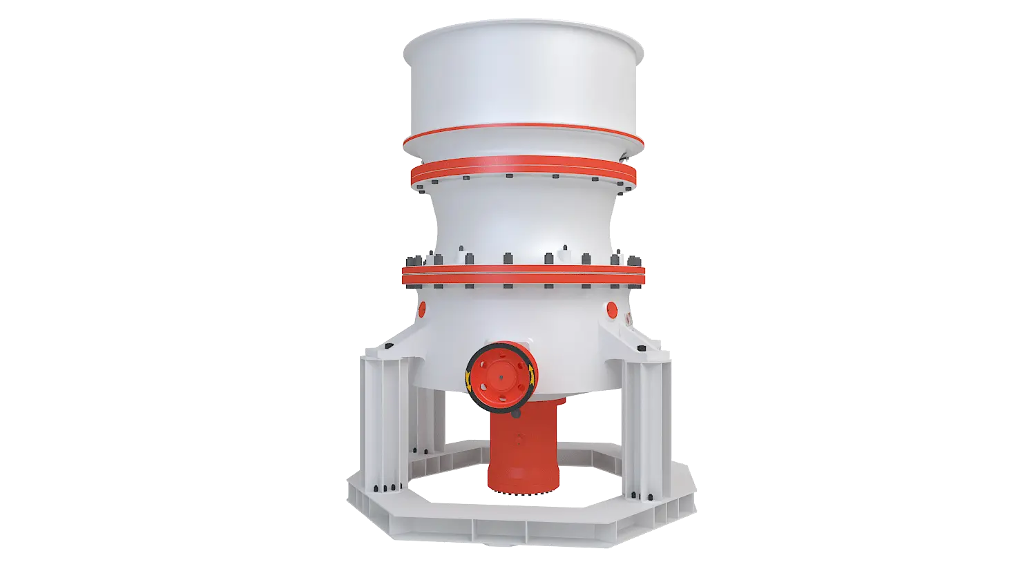 KGP系列单缸液压圆锥破碎机360度旋转图