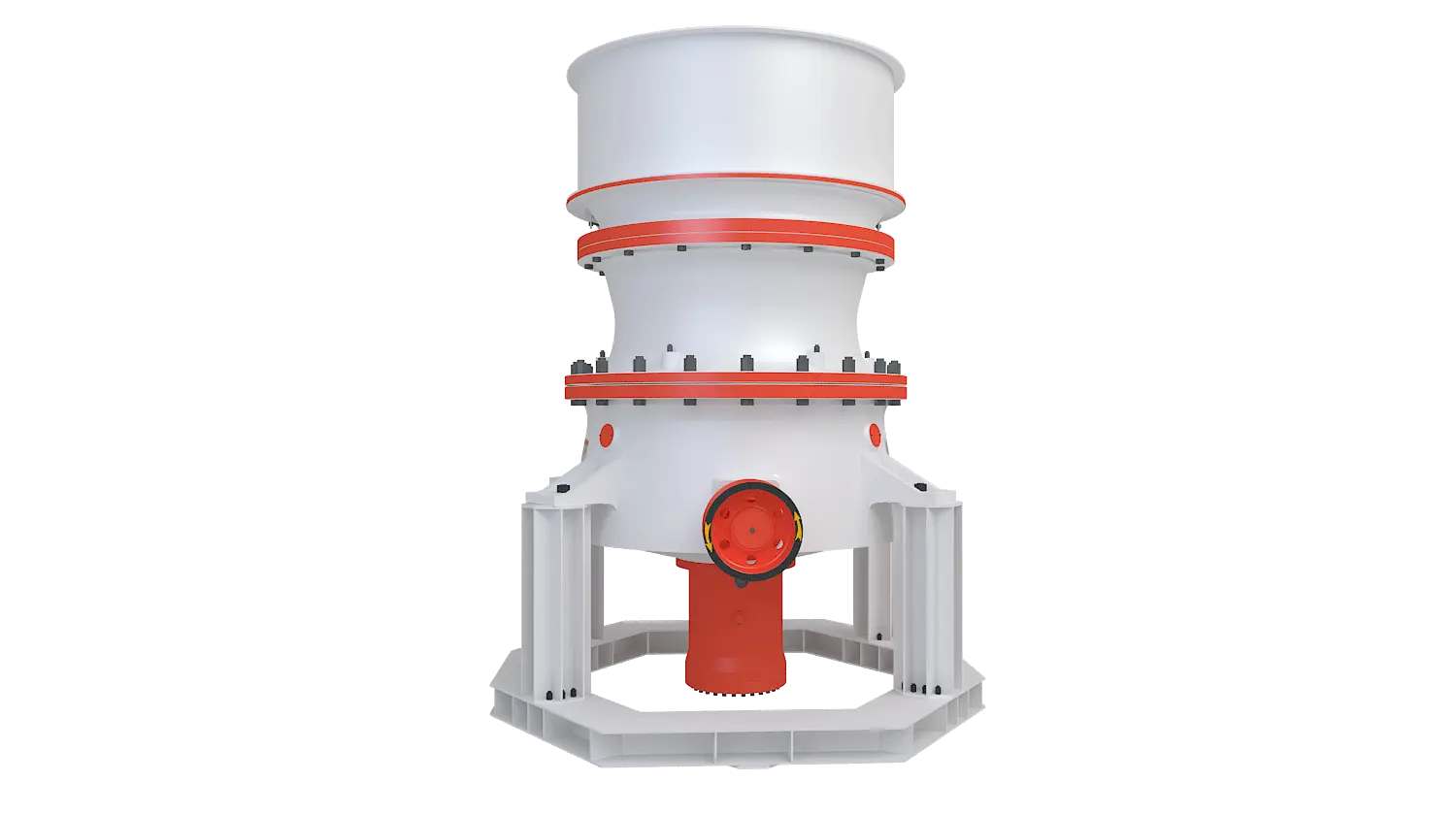 KGP系列单缸液压圆锥破碎机360度旋转图