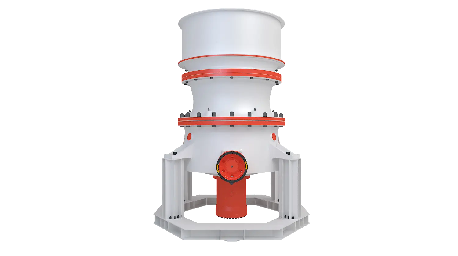 KGP系列单缸液压圆锥破碎机360度旋转图