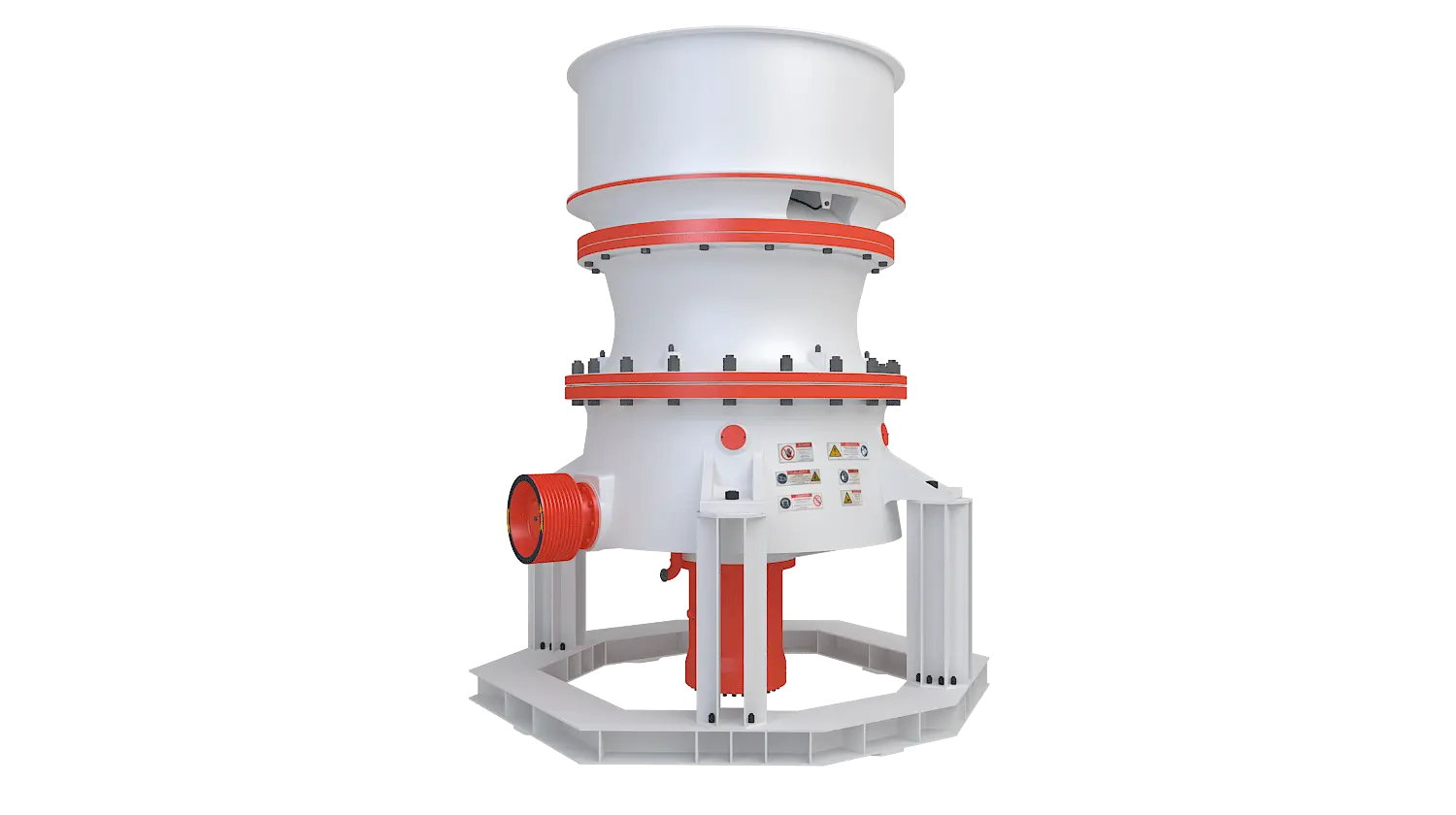 KGP系列单缸液压圆锥破碎机360度旋转图