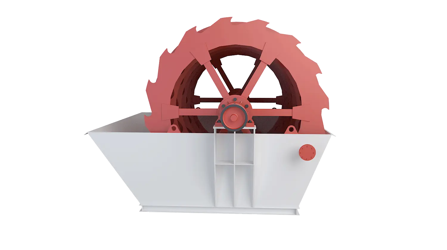 轮斗式洗砂机360度旋转图