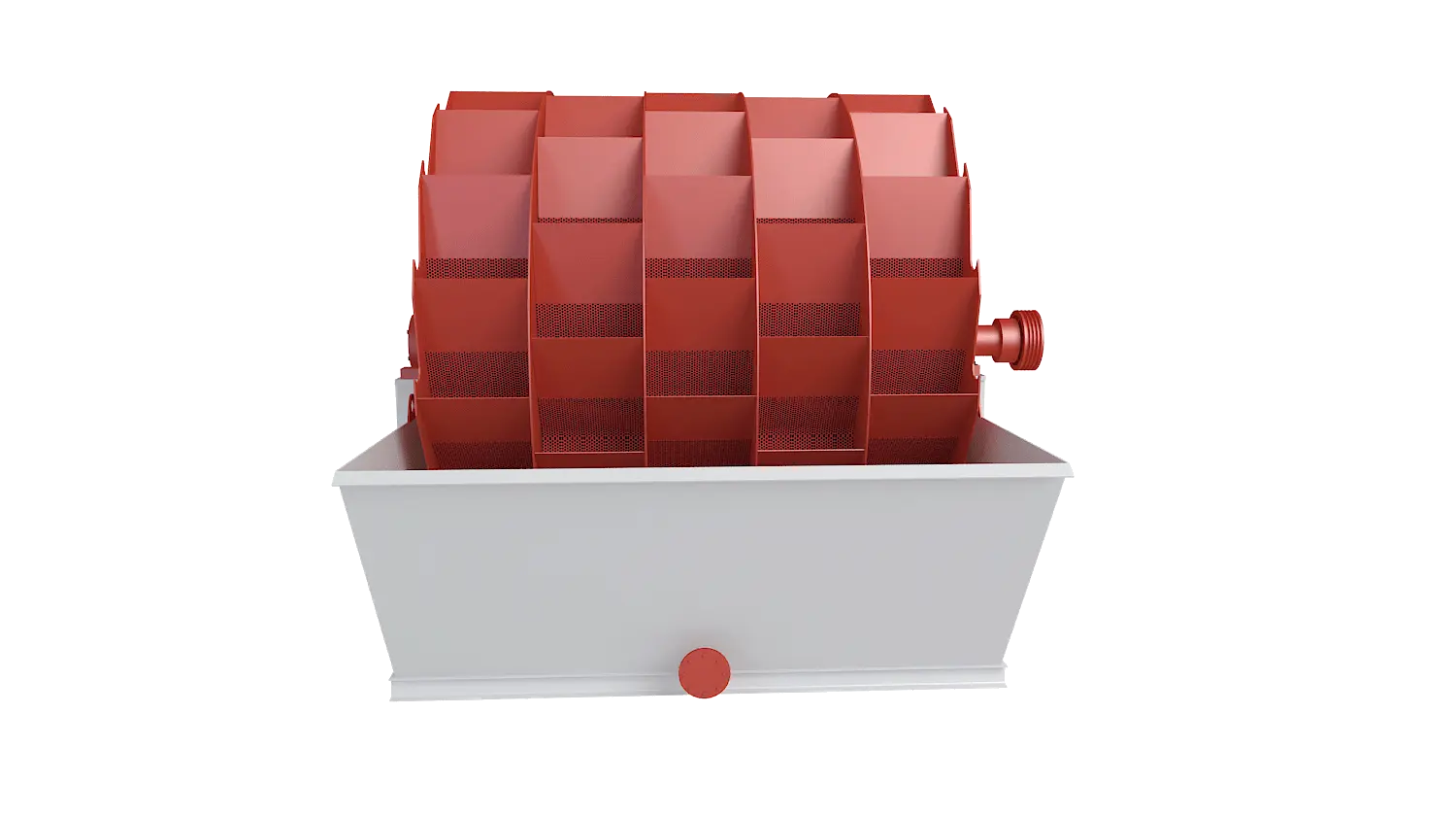 轮斗式洗砂机360度旋转图