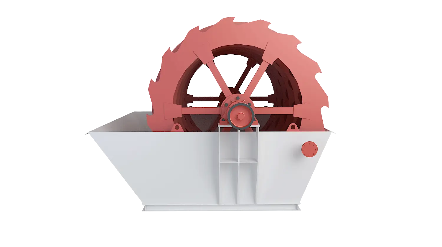 轮斗式洗砂机360度旋转图