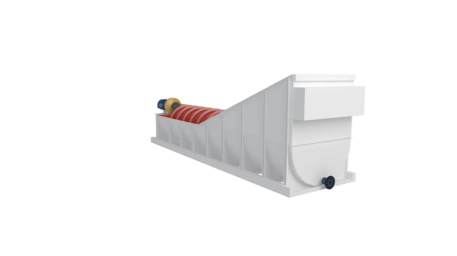 螺旋式洗砂机360度旋转图