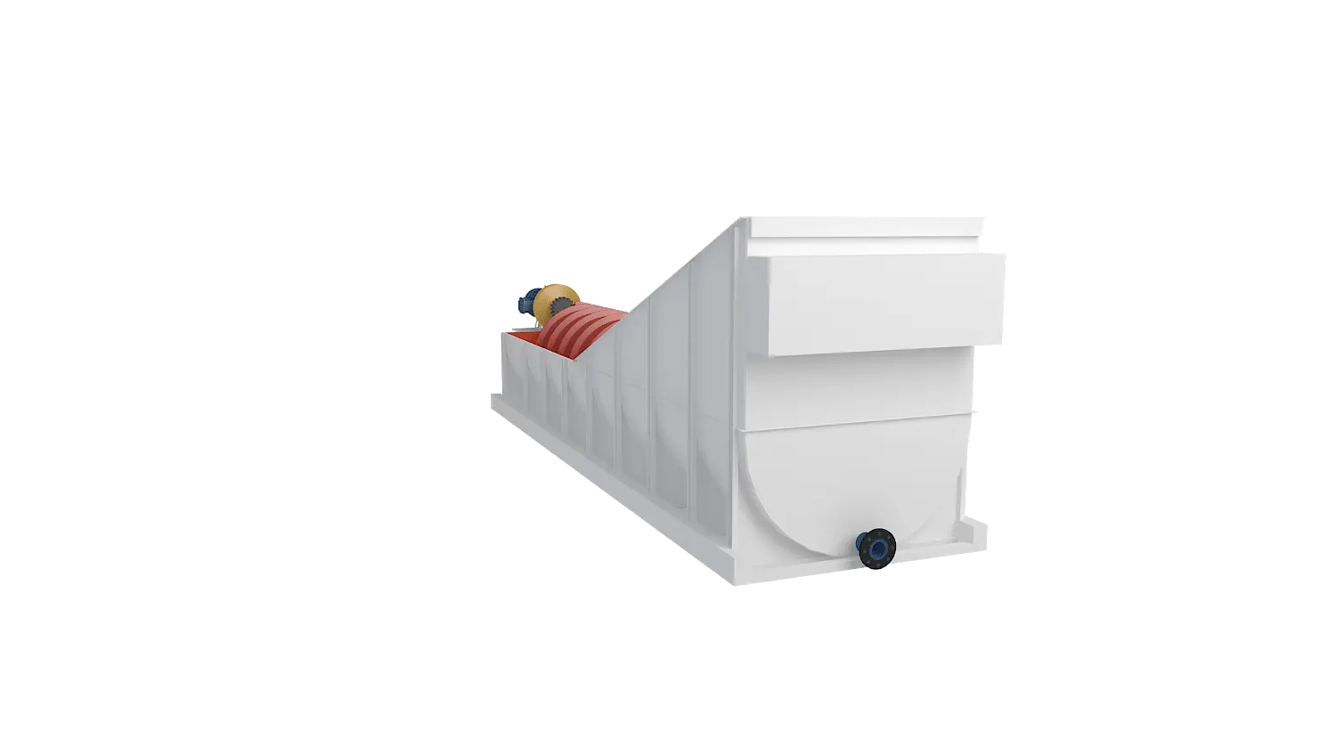 螺旋式洗砂机360度旋转图