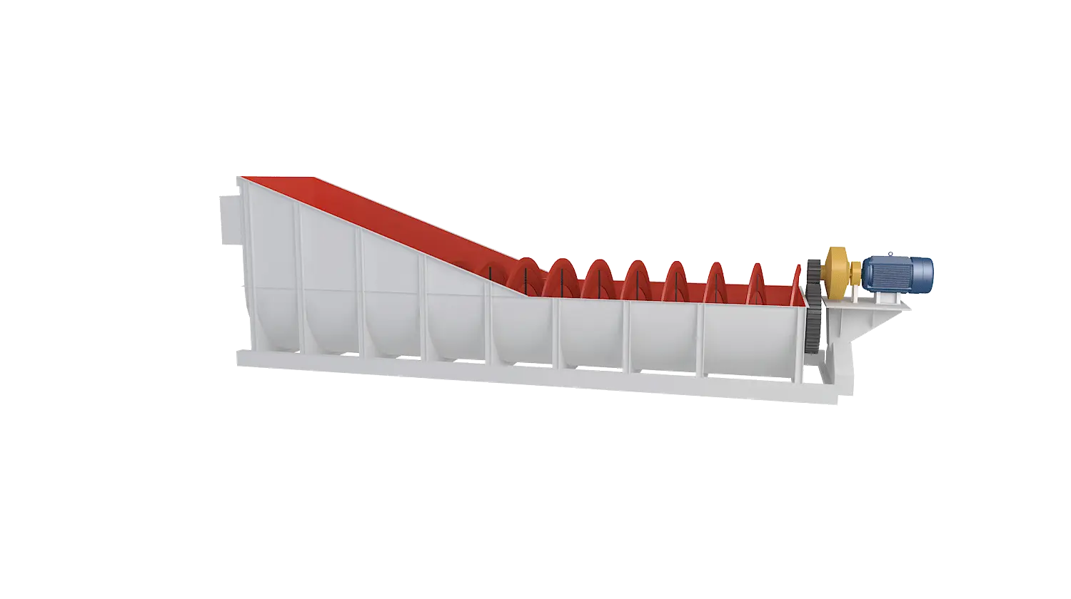 螺旋式洗砂机360度旋转图