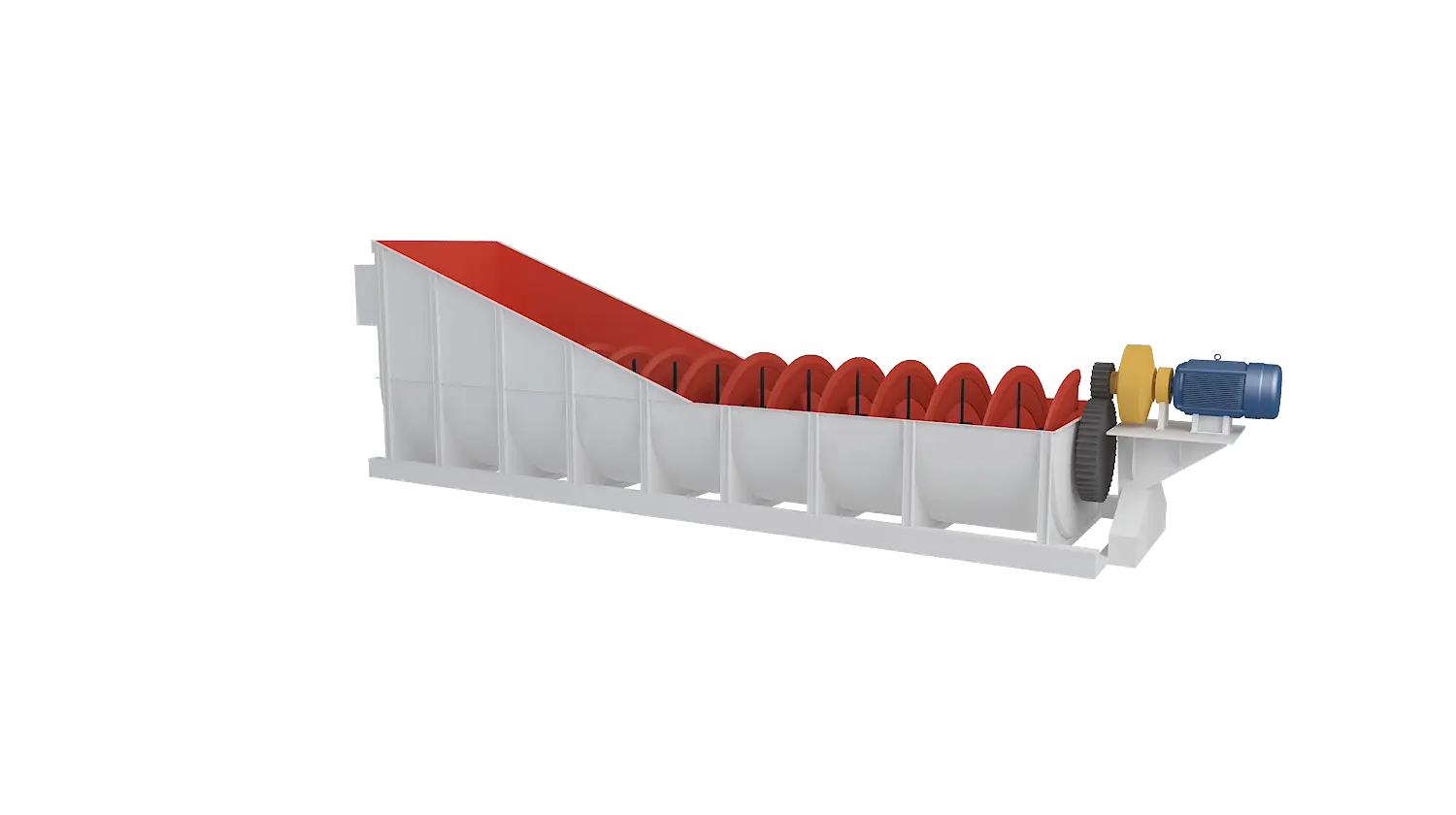 螺旋式洗砂机360度旋转图