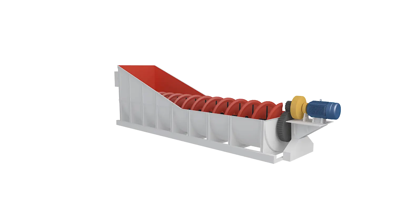 螺旋式洗砂机360度旋转图