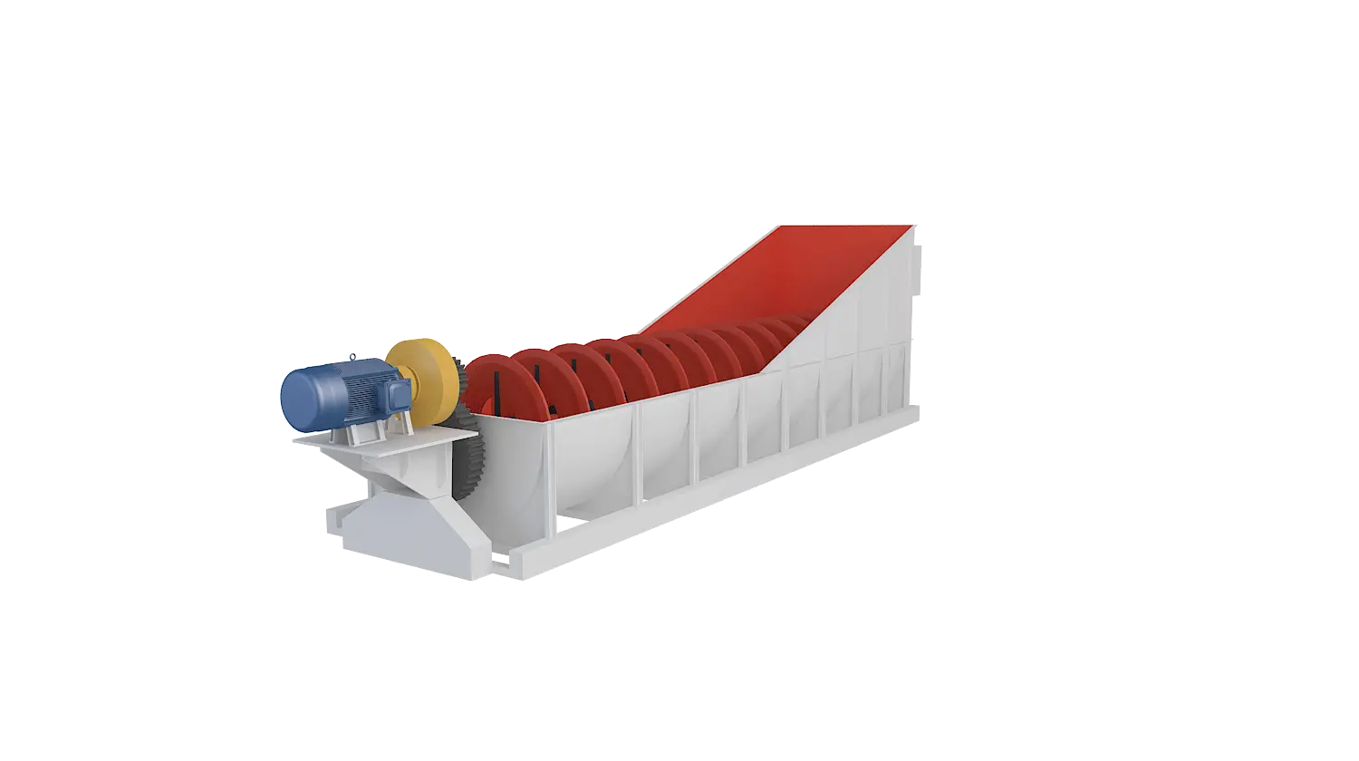 螺旋式洗砂机360度旋转图