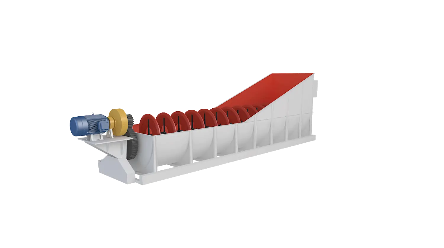 螺旋式洗砂机360度旋转图