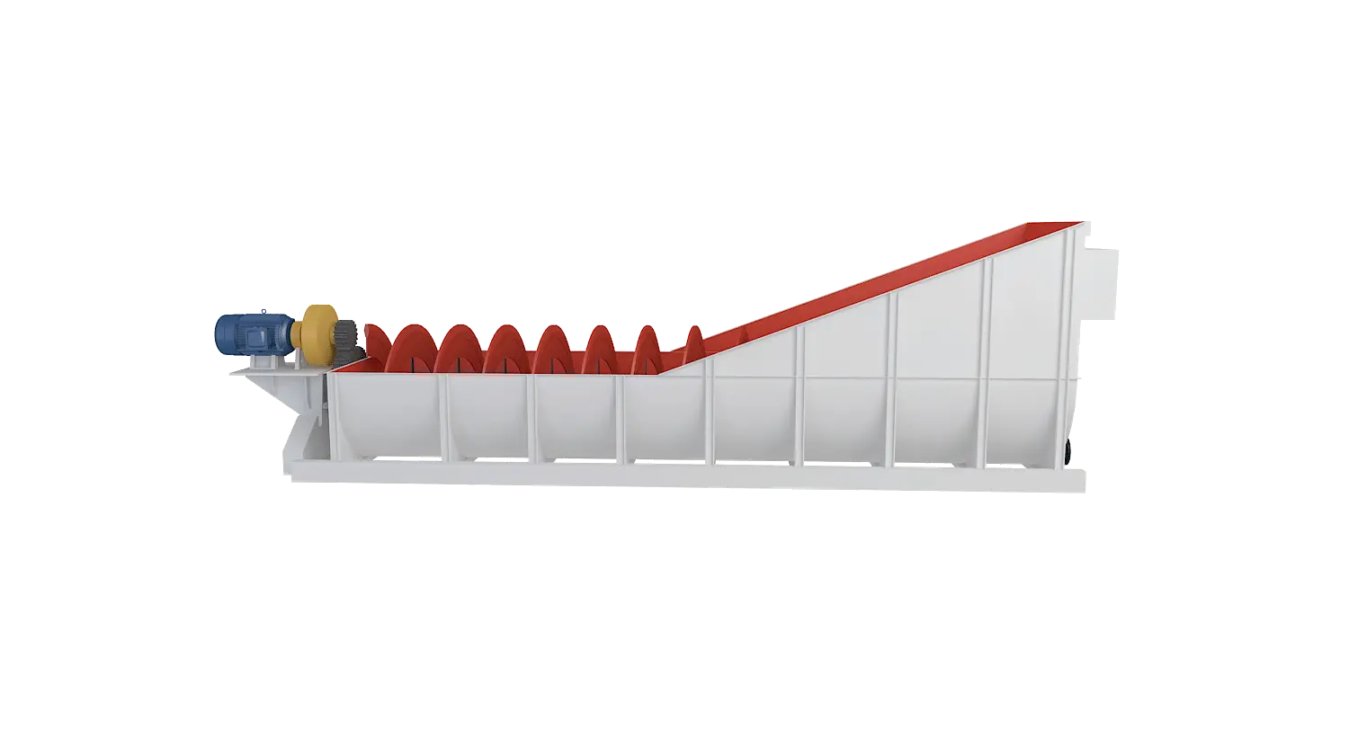 螺旋式洗砂机360度旋转图