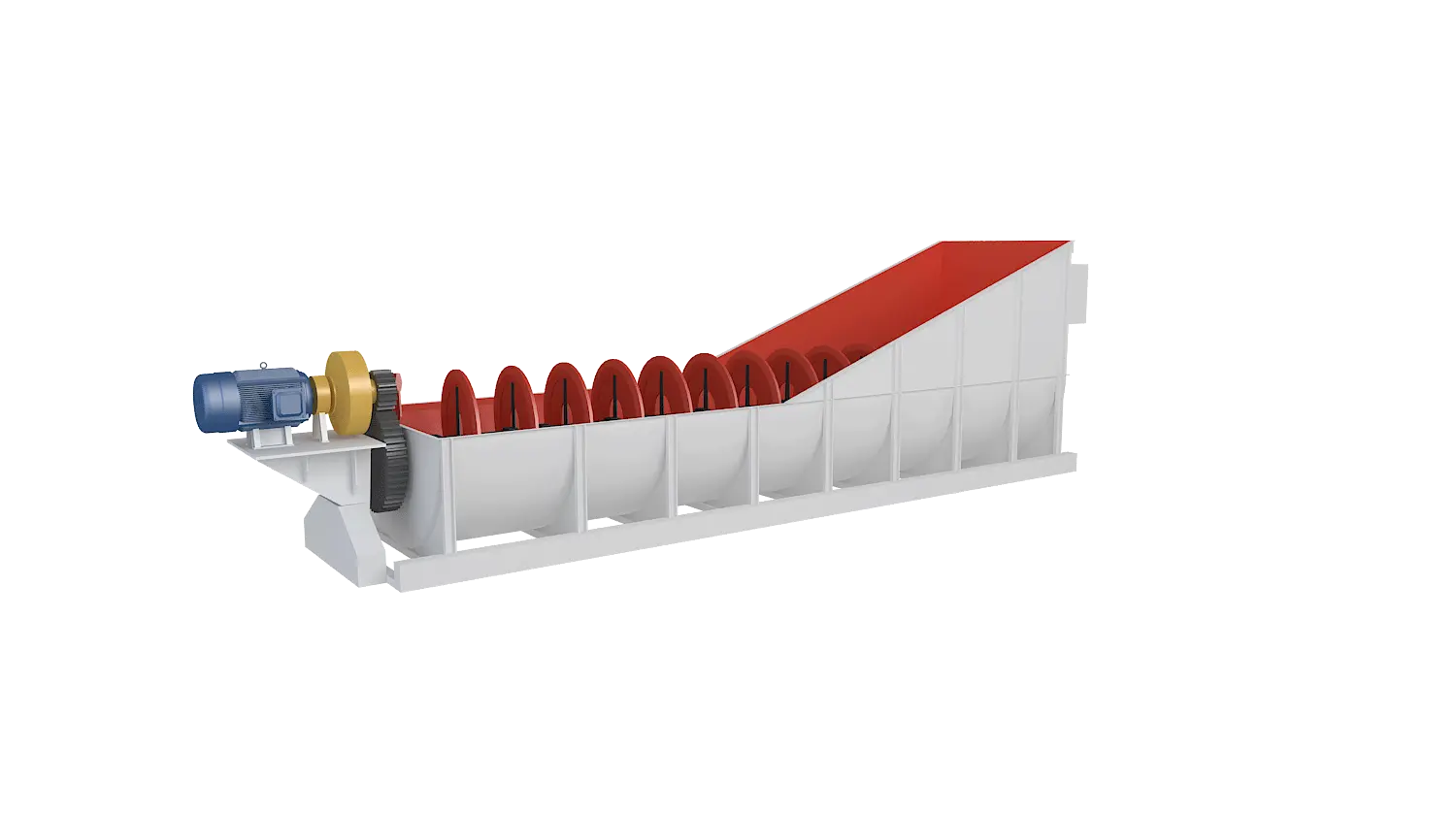 螺旋式洗砂机360度旋转图