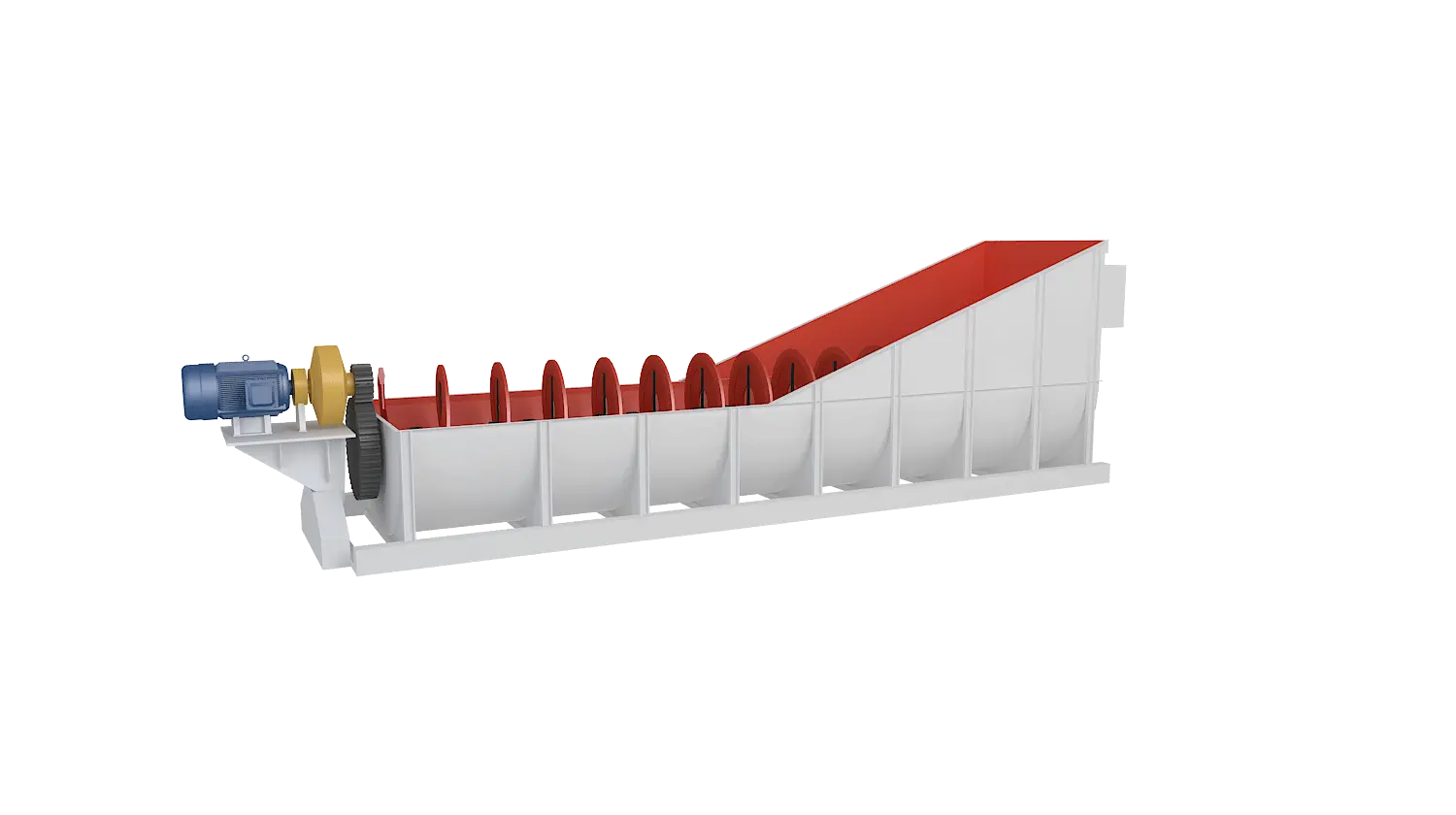 螺旋式洗砂机360度旋转图