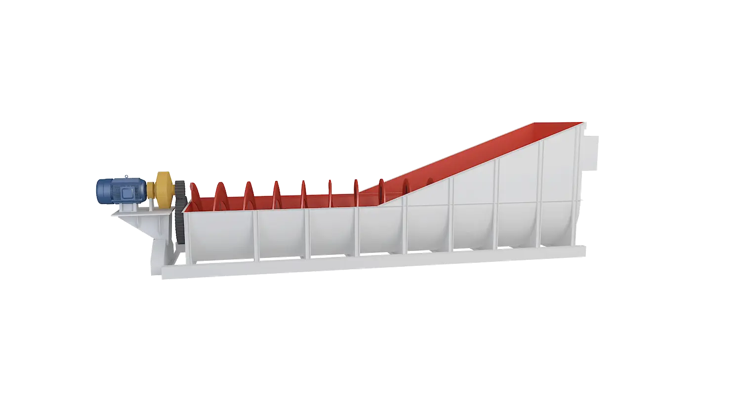 螺旋式洗砂机360度旋转图