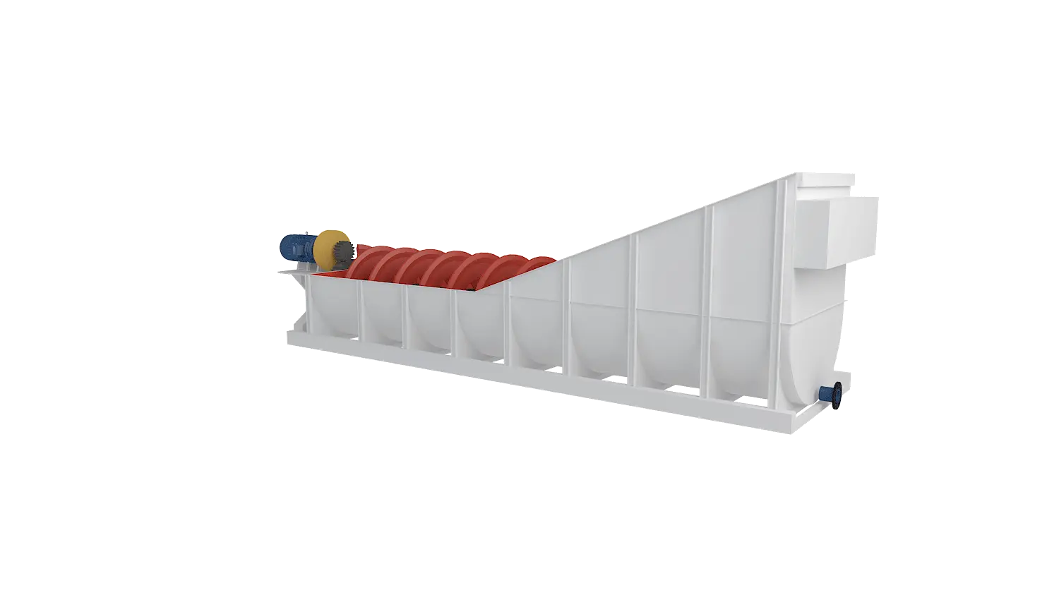 螺旋式洗砂机360度旋转图