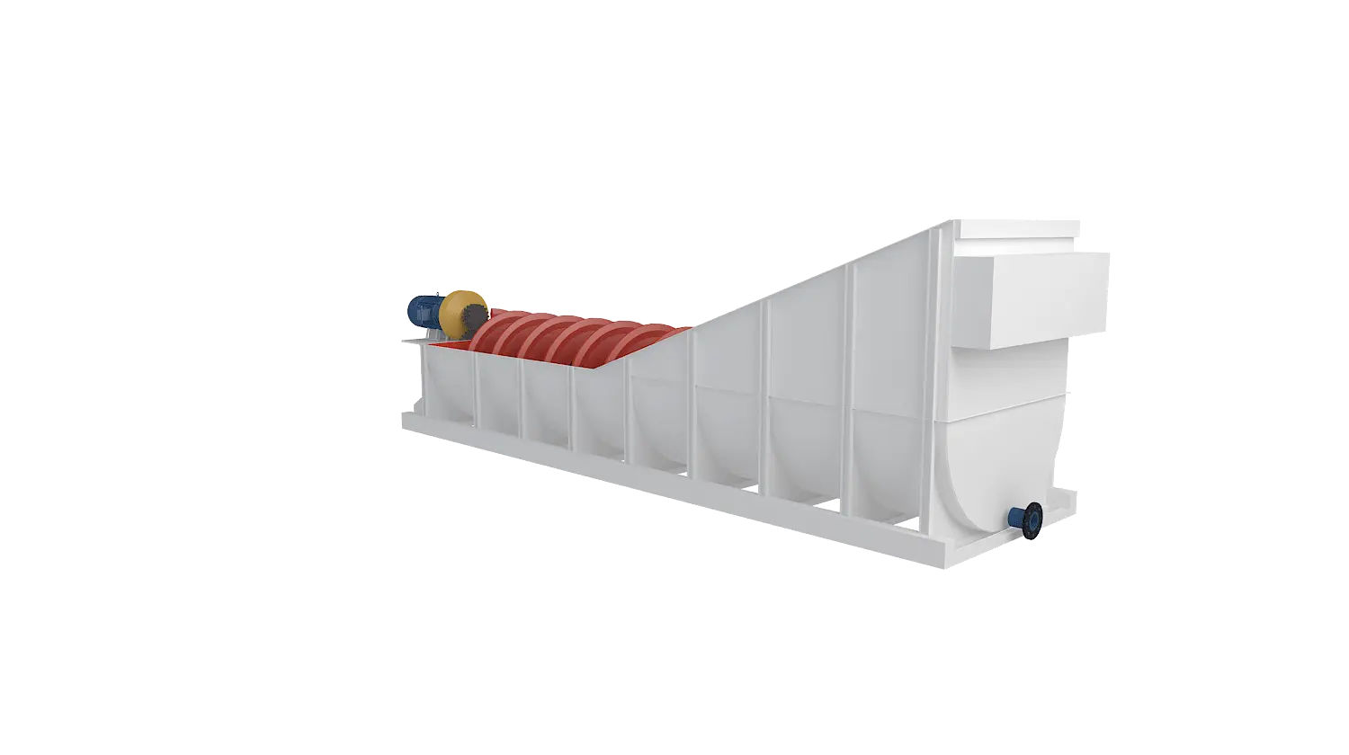 螺旋式洗砂机360度旋转图