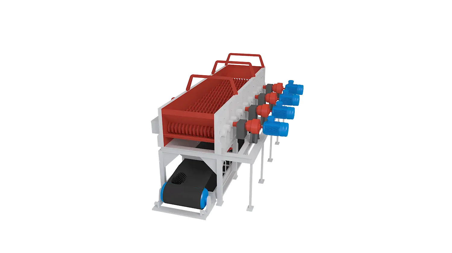 泥石分离机360度旋转图