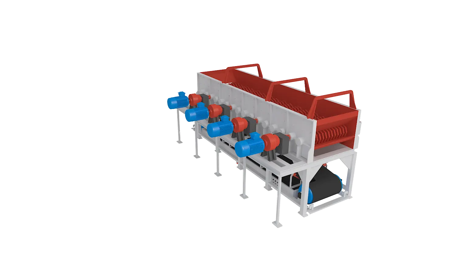 泥石分离机360度旋转图