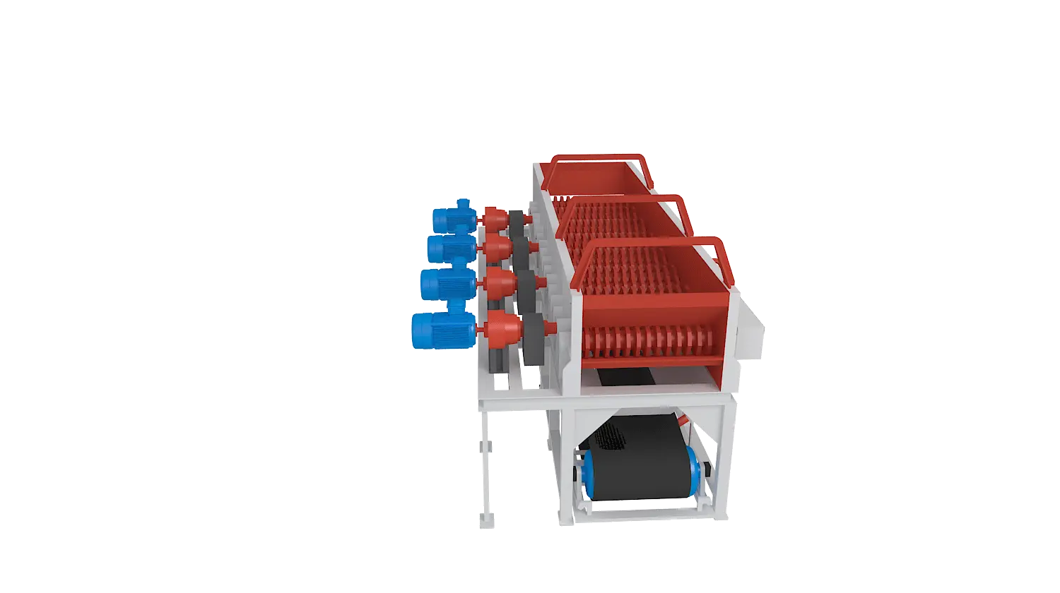 泥石分离机360度旋转图