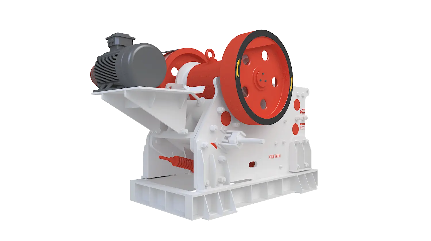 PEV系列欧版颚式破碎机360度旋转图
