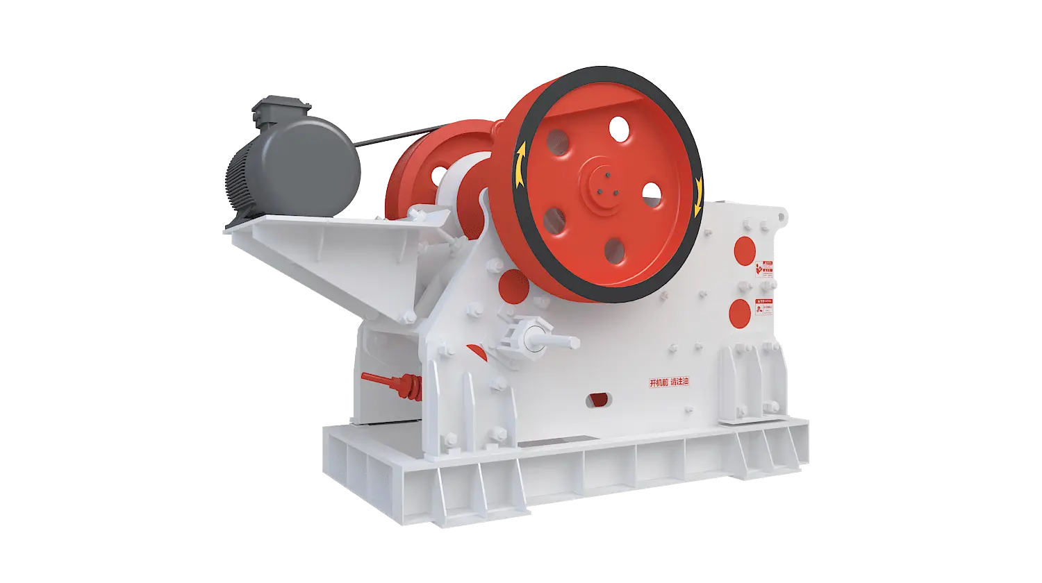 PEV系列欧版颚式破碎机360度旋转图
