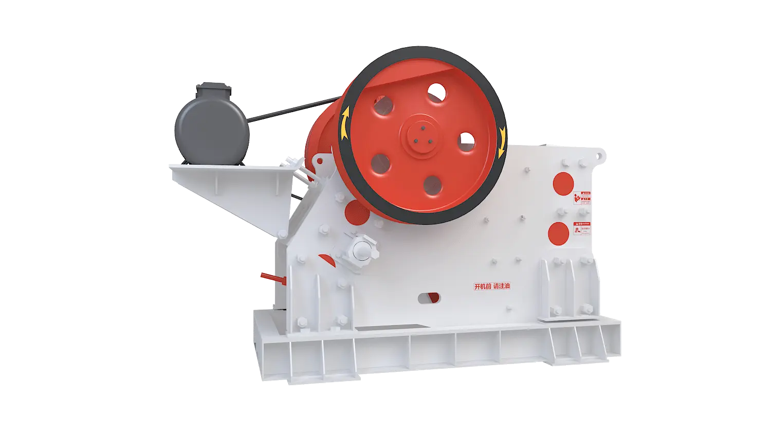 PEV系列欧版颚式破碎机360度旋转图