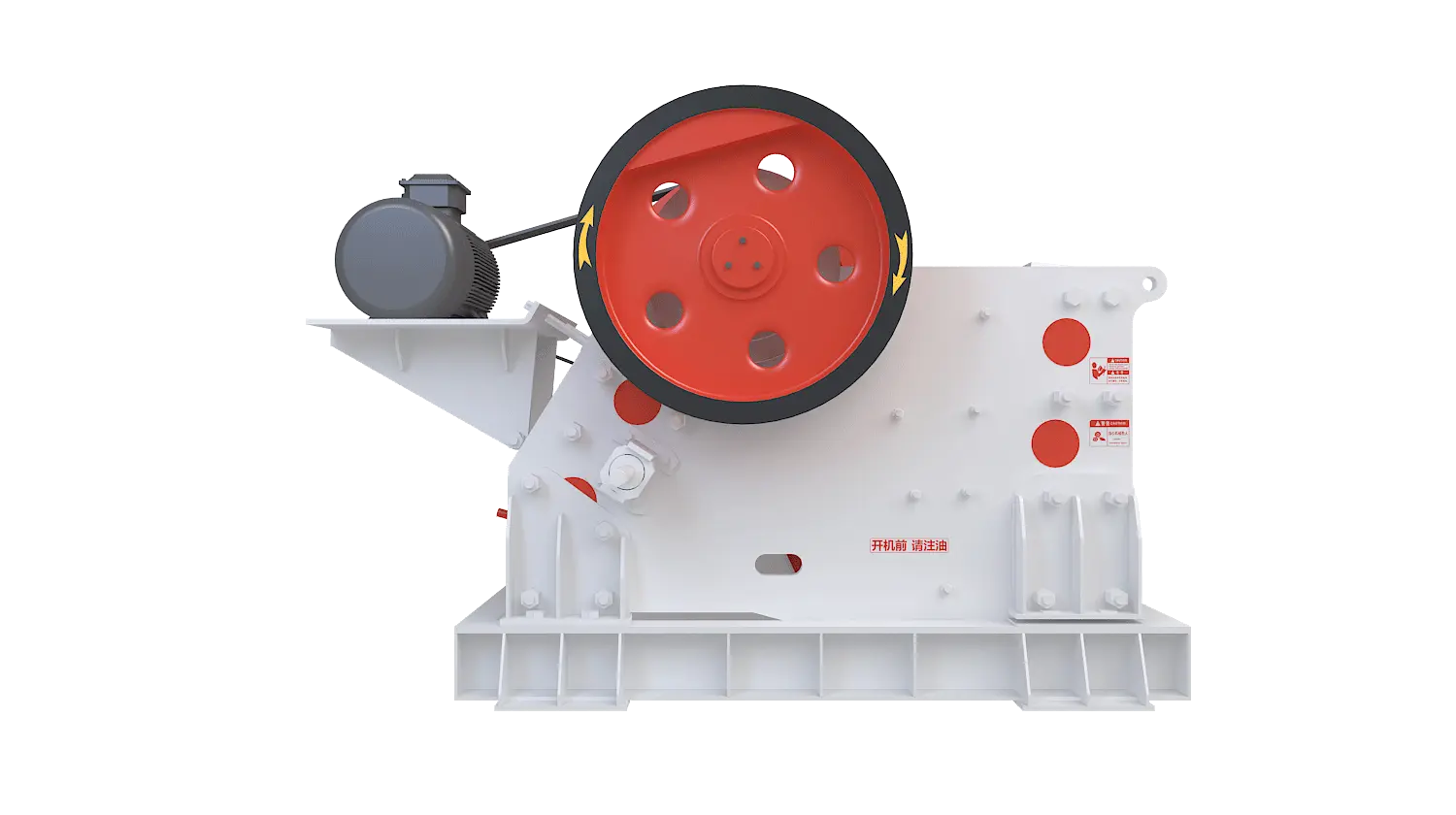 PEV系列欧版颚式破碎机360度旋转图
