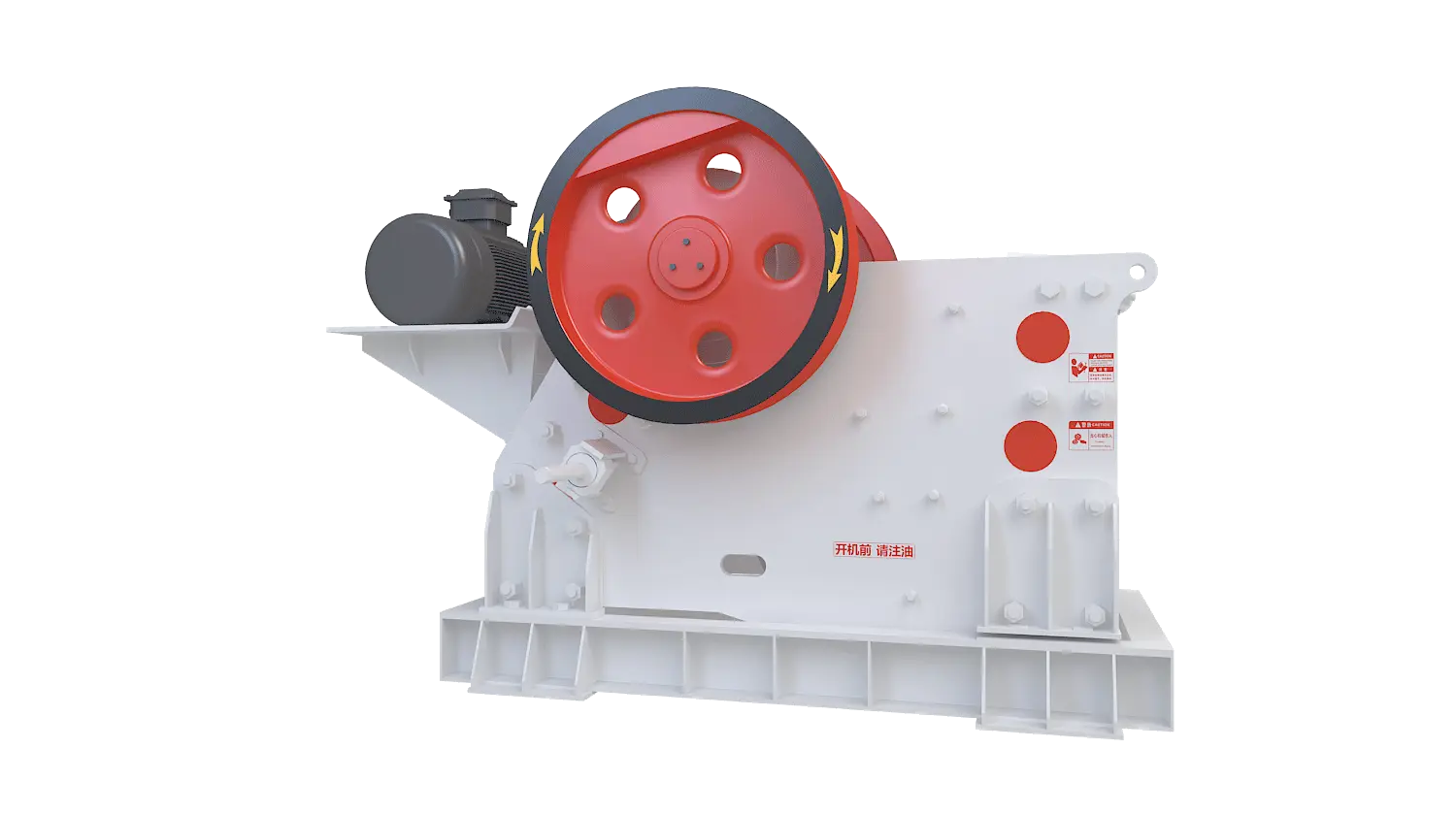 PEV系列欧版颚式破碎机360度旋转图