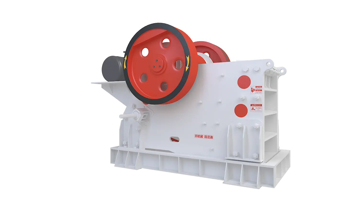 PEV系列欧版颚式破碎机360度旋转图