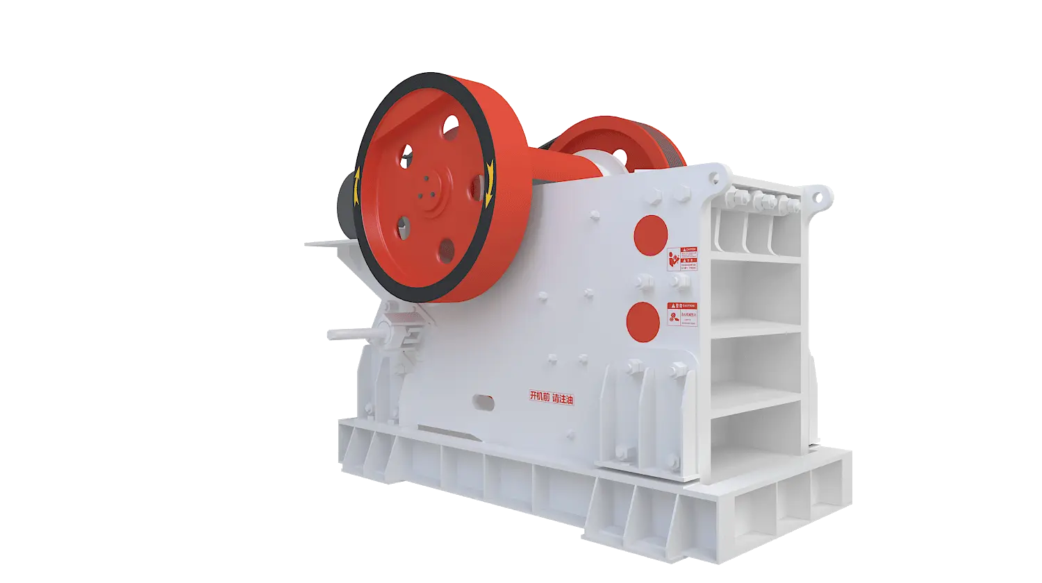 PEV系列欧版颚式破碎机360度旋转图