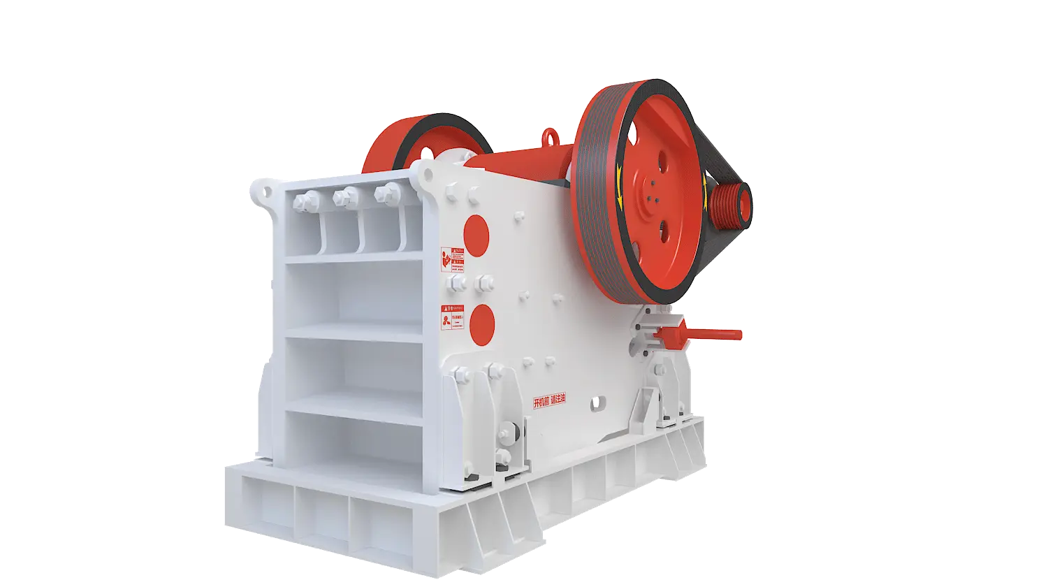 PEV系列欧版颚式破碎机360度旋转图