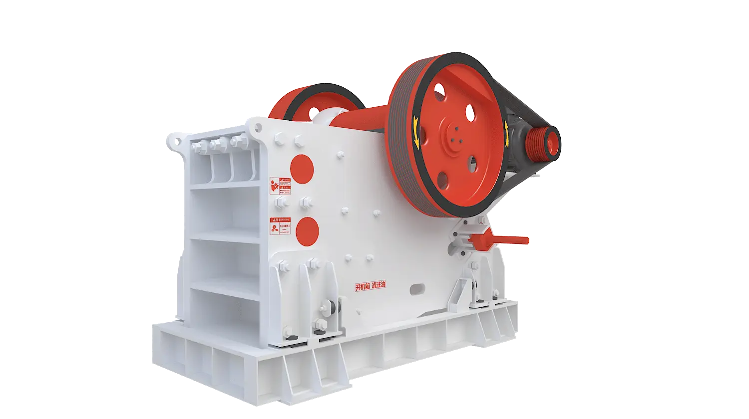 PEV系列欧版颚式破碎机360度旋转图