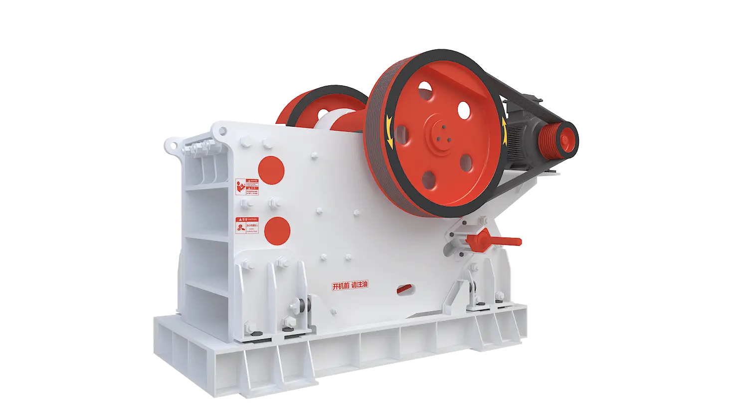 PEV系列欧版颚式破碎机360度旋转图