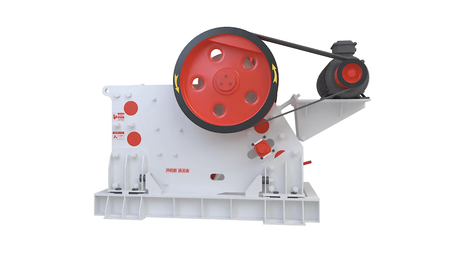 PEV系列欧版颚式破碎机360度旋转图