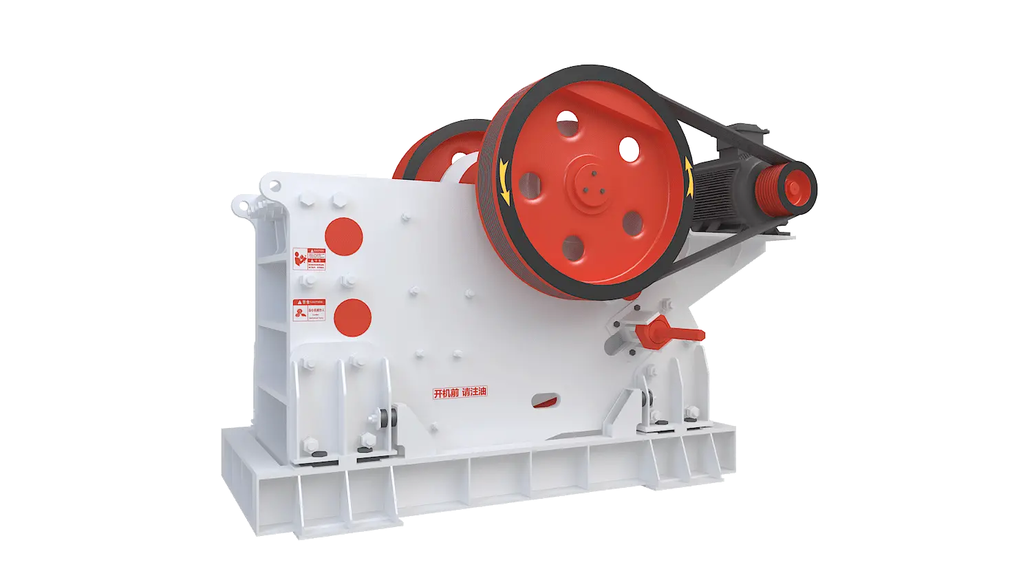 PEV系列欧版颚式破碎机360度旋转图