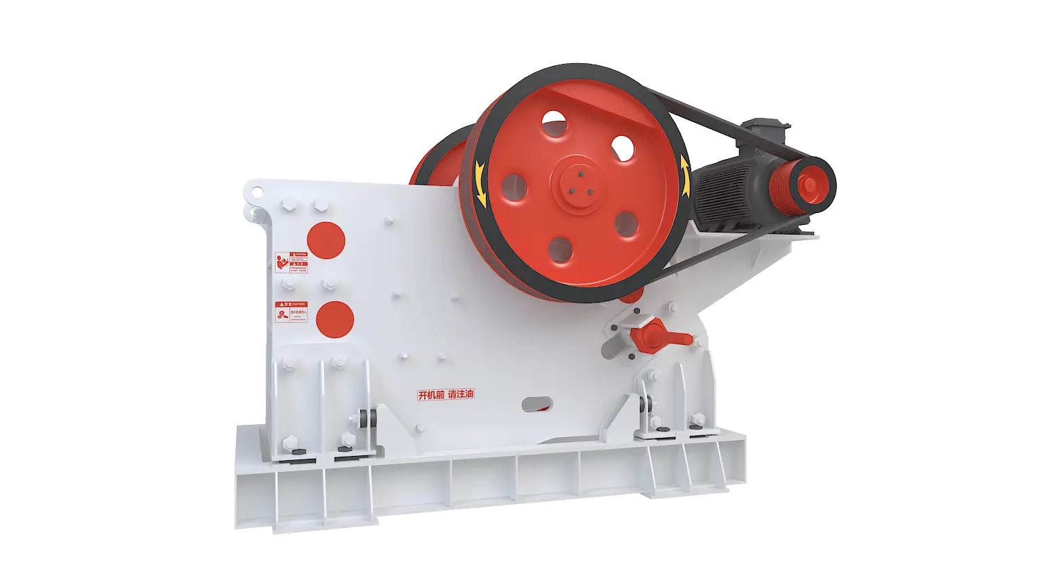 PEV系列欧版颚式破碎机360度旋转图