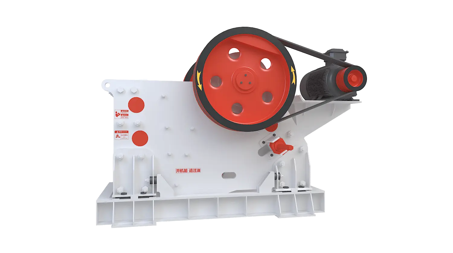 PEV系列欧版颚式破碎机360度旋转图