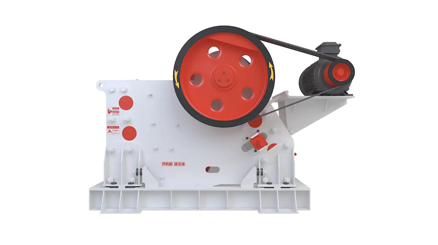PEV系列欧版颚式破碎机360度旋转图