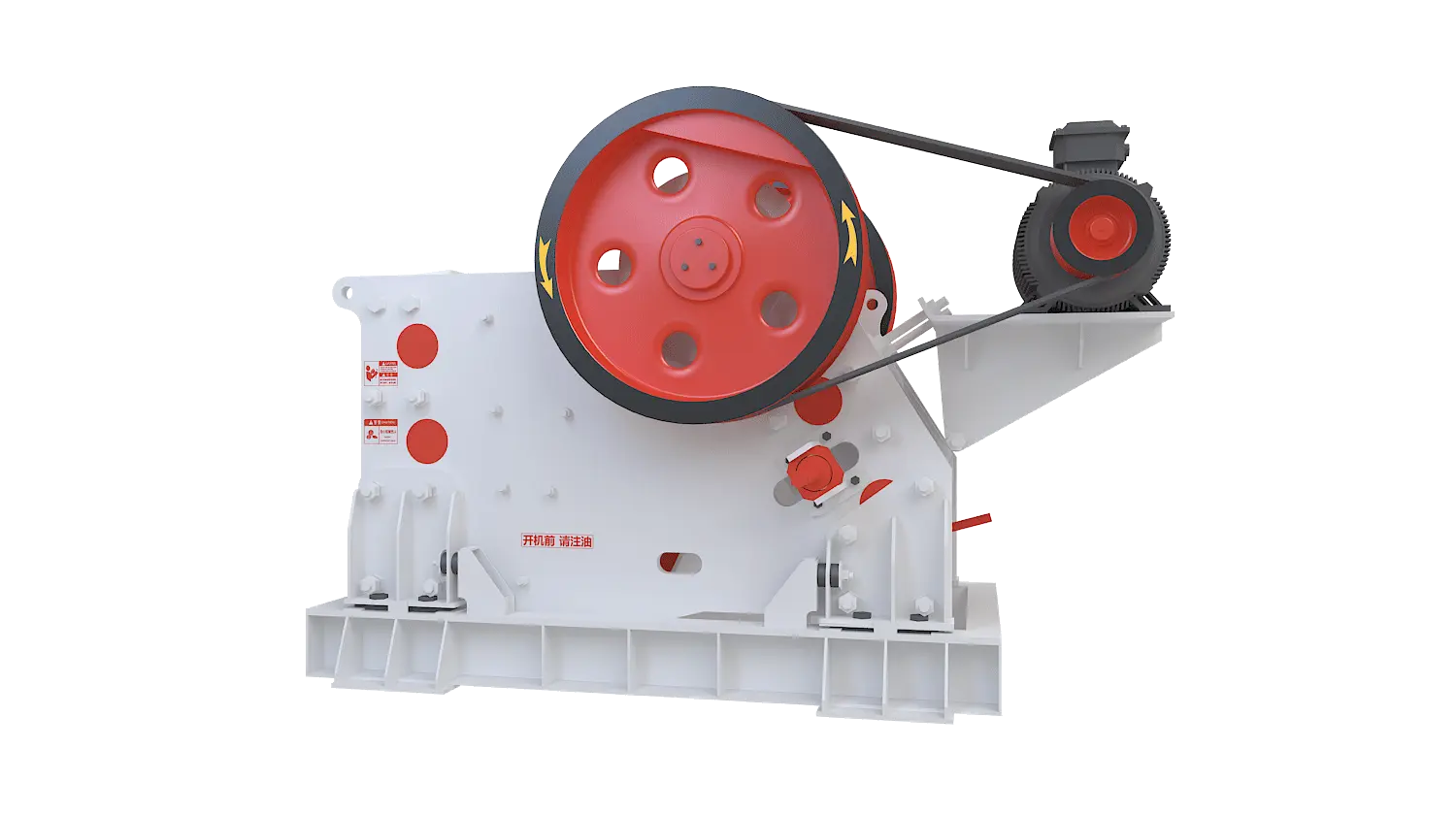 PEV系列欧版颚式破碎机360度旋转图