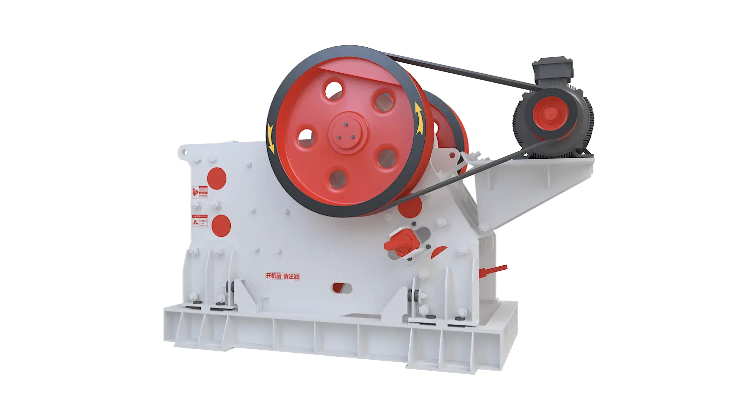 PEV系列欧版颚式破碎机360度旋转图