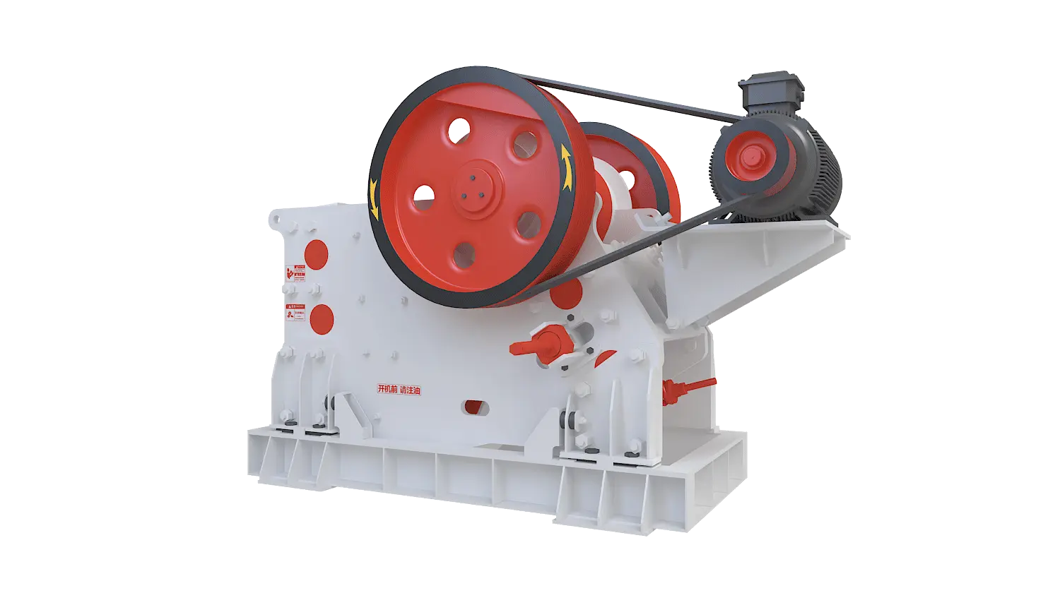 PEV系列欧版颚式破碎机360度旋转图
