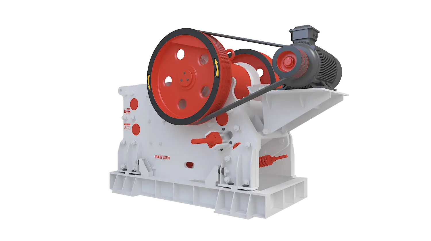 PEV系列欧版颚式破碎机360度旋转图