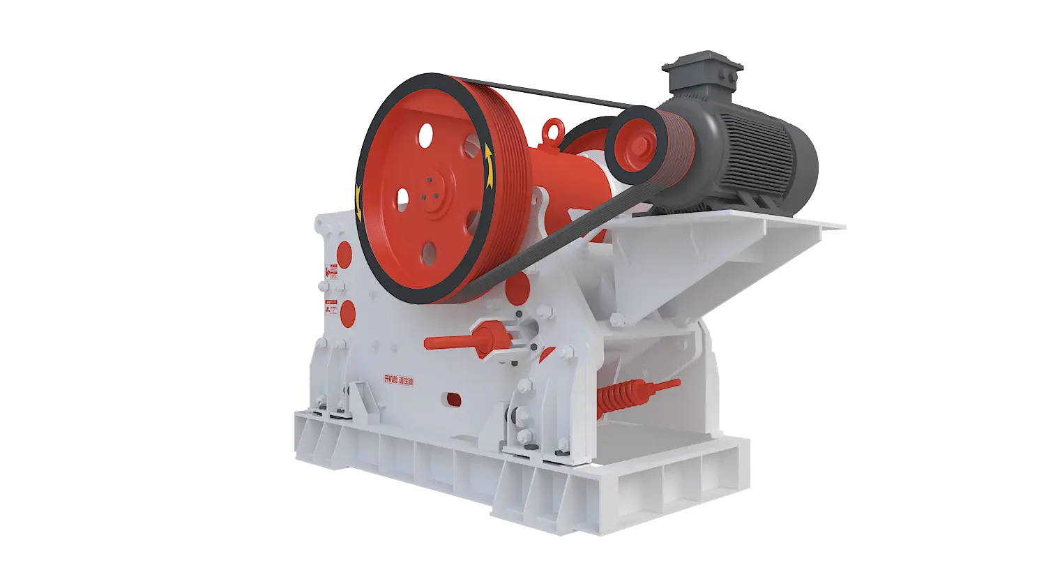 PEV系列欧版颚式破碎机360度旋转图