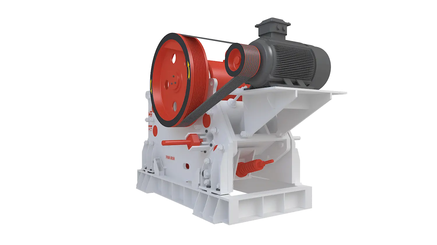 PEV系列欧版颚式破碎机360度旋转图