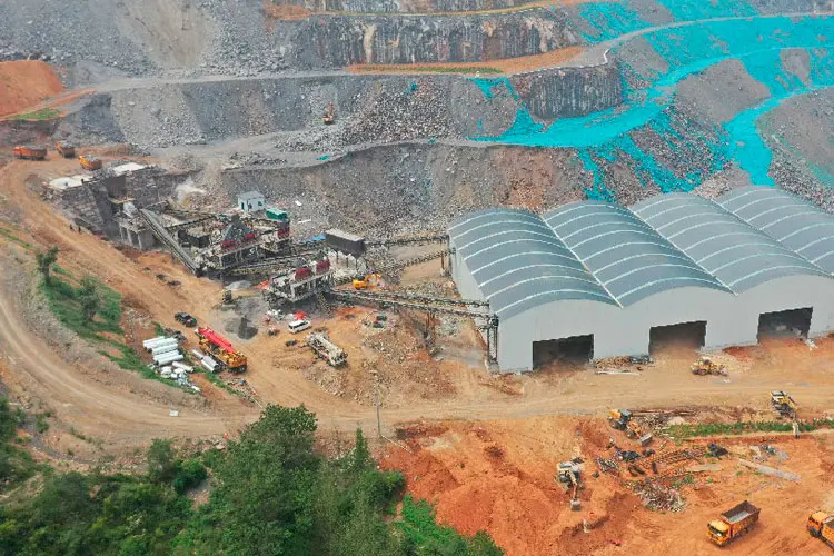 河南省洛阳市时产800吨白云岩生产线
