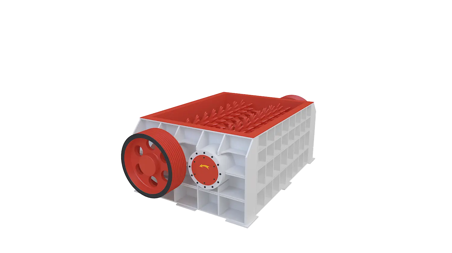 双齿辊破碎机360度旋转图