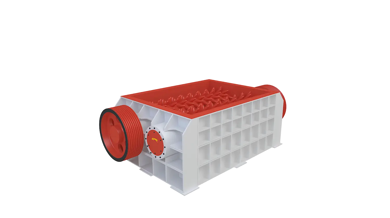 双齿辊破碎机360度旋转图