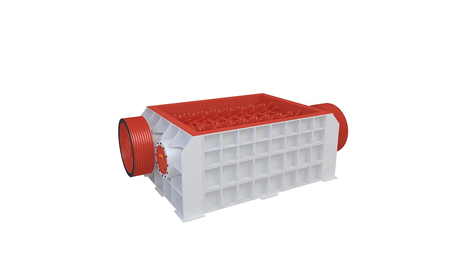 双齿辊破碎机360度旋转图